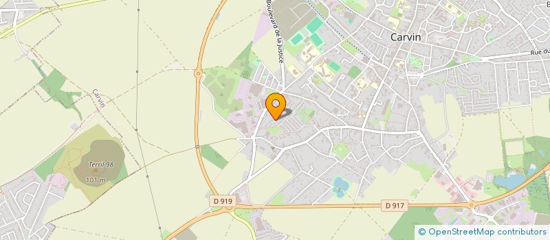 localisation de l'entreprise SCI VAVA  CARVIN