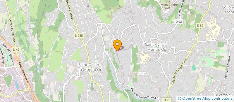 localisation de l'entreprise SCI VAVAVOUM  SAINT-CYR-AU-MONT-D'OR