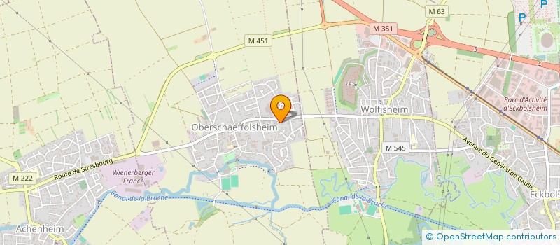 localisation de l'entreprise SCI VAYA  OBERSCHAEFFOLSHEIM