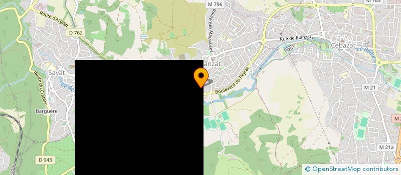 localisation de l'entreprise SCI VAZ  BLANZAT