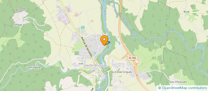 localisation de l'entreprise SCI VAZEILLE  SAINT-JUST-PRES-BRIOUDE