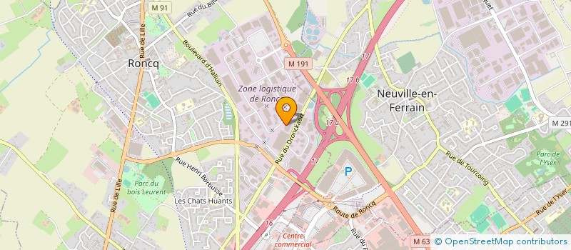 localisation de l'entreprise SCI VB à RONCQ