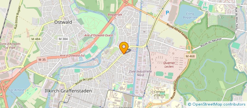 localisation de l'entreprise SCI VB  ILLKIRCH-GRAFFENSTADEN