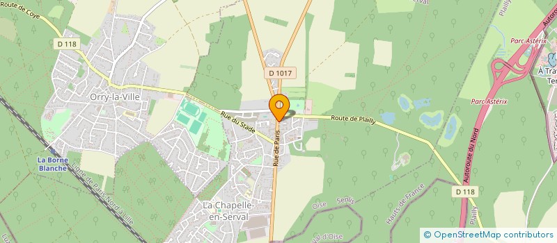 localisation de l'entreprise SCI VB-BH  LA CHAPELLE-EN-SERVAL