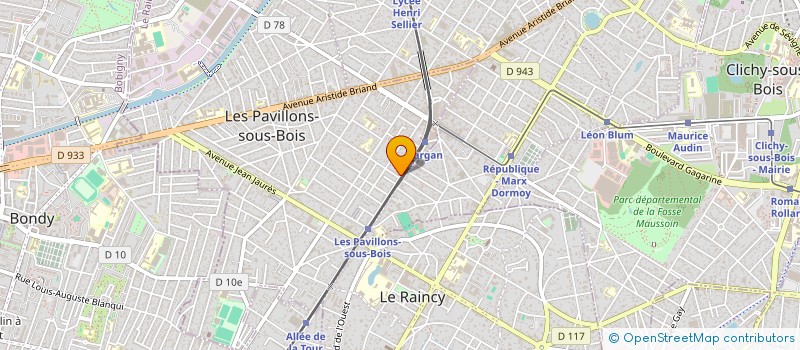 localisation de l'entreprise SCI VB IMMO  LES PAVILLONS-SOUS-BOIS