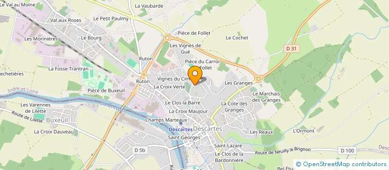 localisation de l'entreprise SCI VB2C  DESCARTES