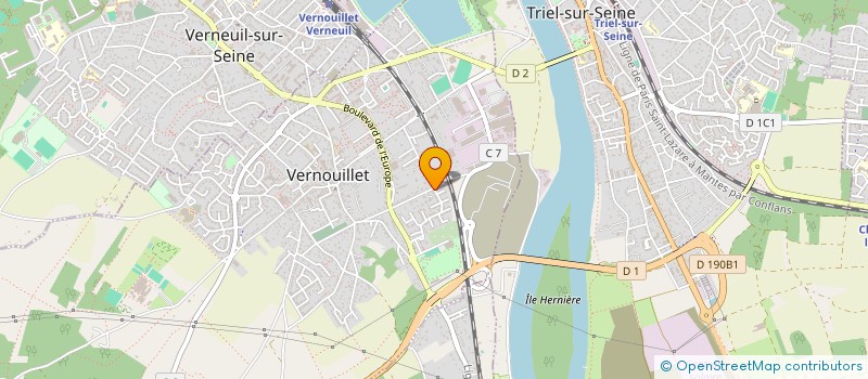 localisation de l'entreprise SCI VB2M à VERNOUILLET