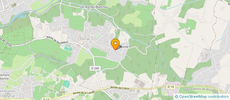 localisation de l'entreprise SCI VBAB  CENAC