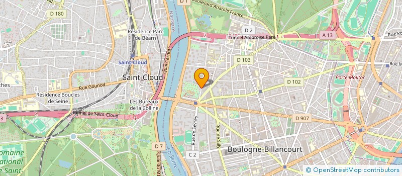 localisation de l'entreprise SCI VBB à BOULOGNE-BILLANCOURT