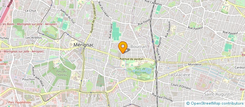 localisation de l'entreprise SCI VBB  MERIGNAC