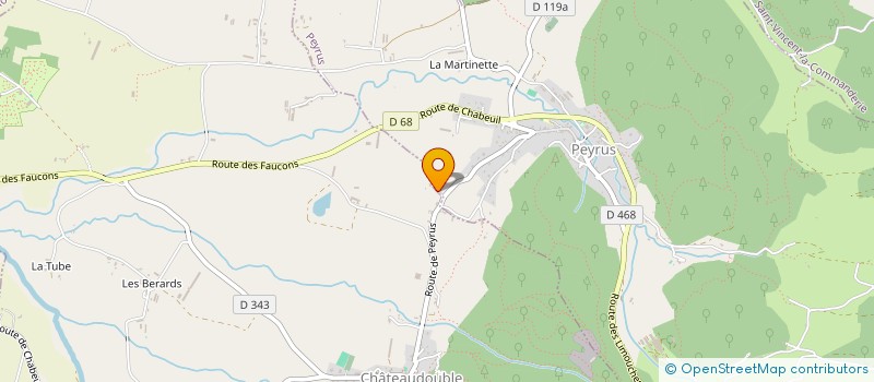 localisation de l'entreprise SCI VBB à CHATEAUDOUBLE