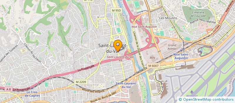 localisation de l'entreprise SCI VBB à SAINT-LAURENT-DU-VAR