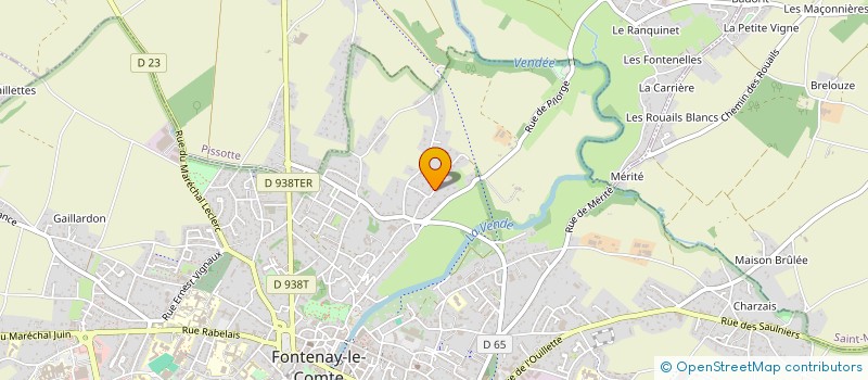 localisation de l'entreprise SCI VBF IMMO  FONTENAY-LE-COMTE