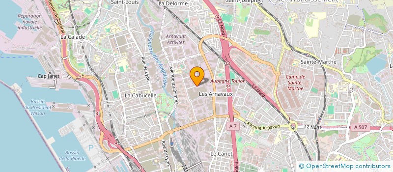 localisation de l'entreprise SCI VBI  MARSEILLE