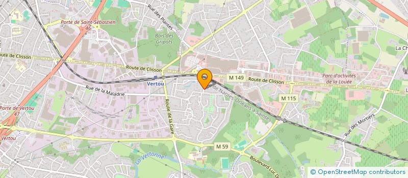 localisation de l'entreprise SCI VBJ XVIII IMMOBILIER  VERTOU