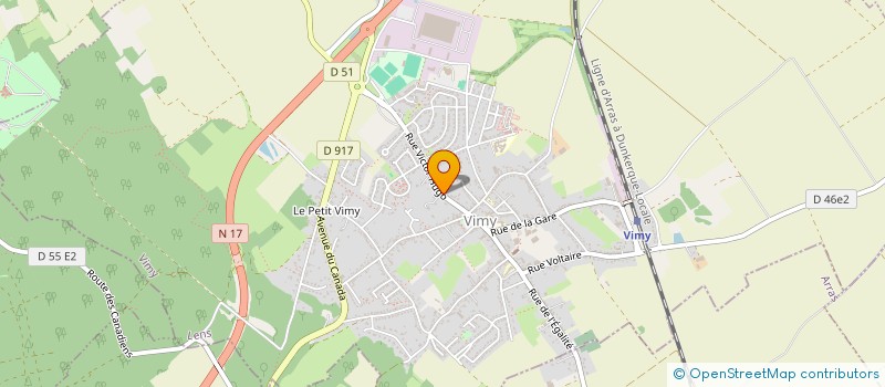 localisation de l'entreprise SCI VBTFE à VIMY