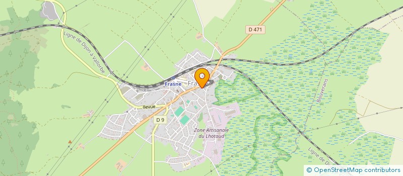 localisation de l'entreprise SCI VCCJ  FRASNE