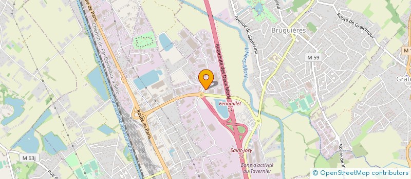 localisation de l'entreprise SCI VCD BRUGUIERES  BRUGUIERES