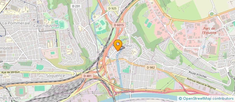 localisation de l'entreprise SCI VCE  HARFLEUR