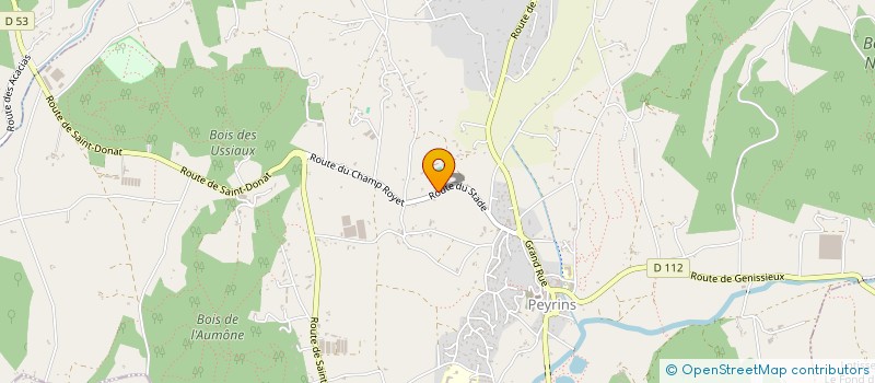 localisation de l'entreprise SCI VCH  PEYRINS