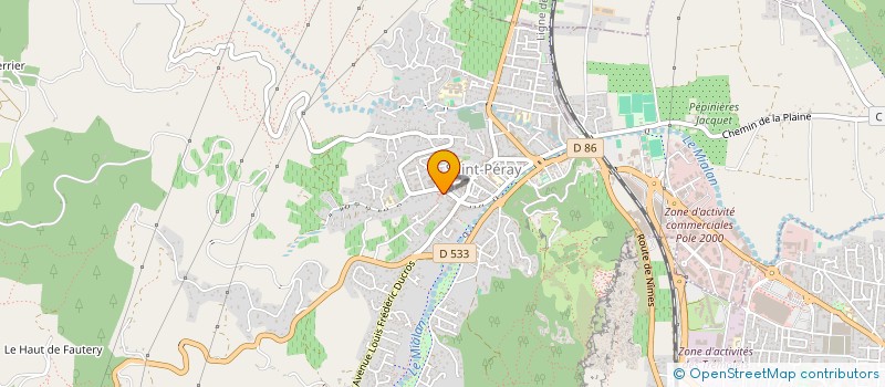 localisation de l'entreprise SCI VCR  SAINT-ROMAIN-DE-LERPS