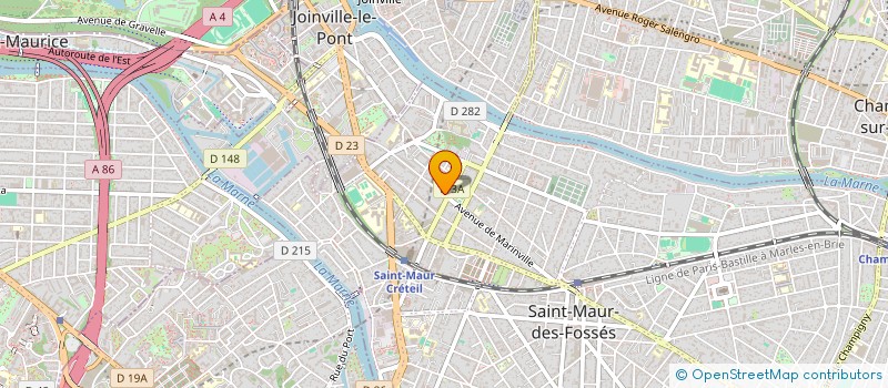 localisation de l'entreprise SCI VCT à ST MAUR DES FOSSES