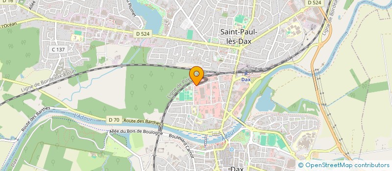 localisation de l'entreprise SCI VD CE  DAX