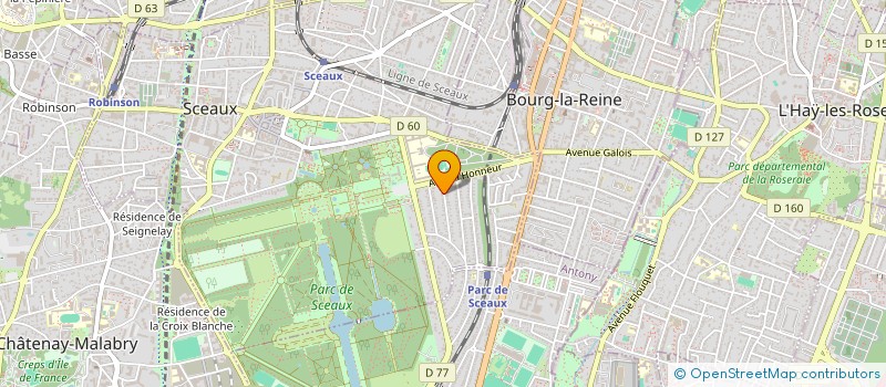 localisation de l'entreprise SCI VDB  SCEAUX