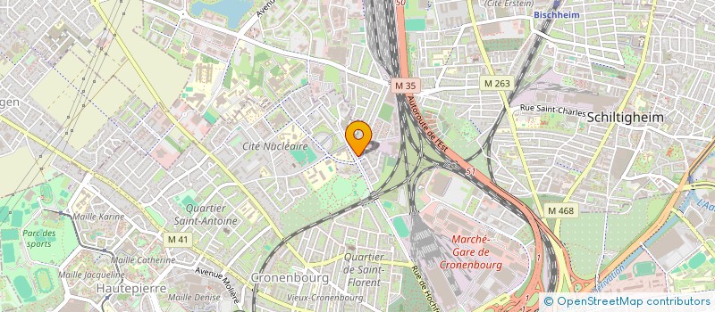 localisation de l'entreprise SCI VDG HOCHFELDEN  STRASBOURG