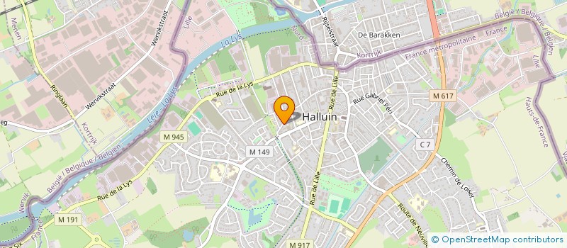 localisation de l'entreprise SCI VDH  HALLUIN