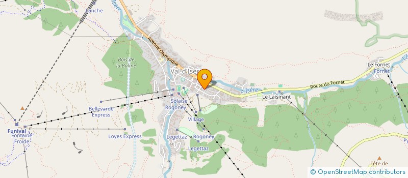 localisation de l'entreprise SCI VDI 1850  VAL-D'ISERE