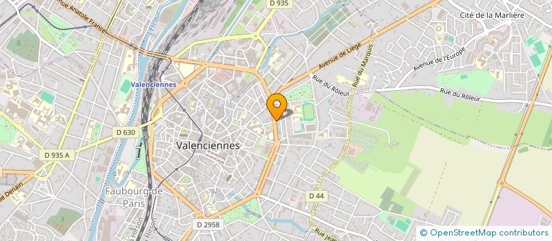 localisation de l'entreprise SCI VDJACBT  VALENCIENNES