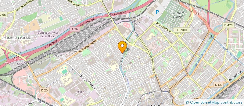 localisation de l'entreprise SCI VDK  MULHOUSE