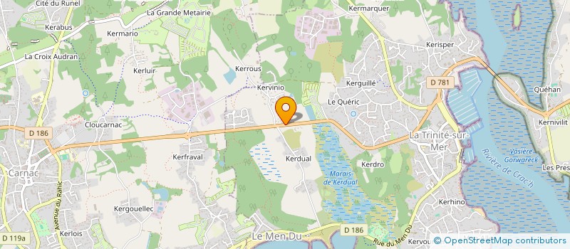 localisation de l'entreprise SCI VDL  LA TRINITE-SUR-MER