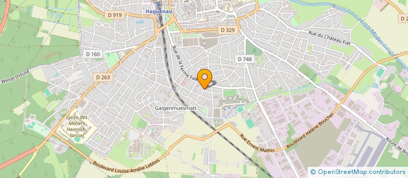 localisation de l'entreprise SCI VDL  HAGUENAU