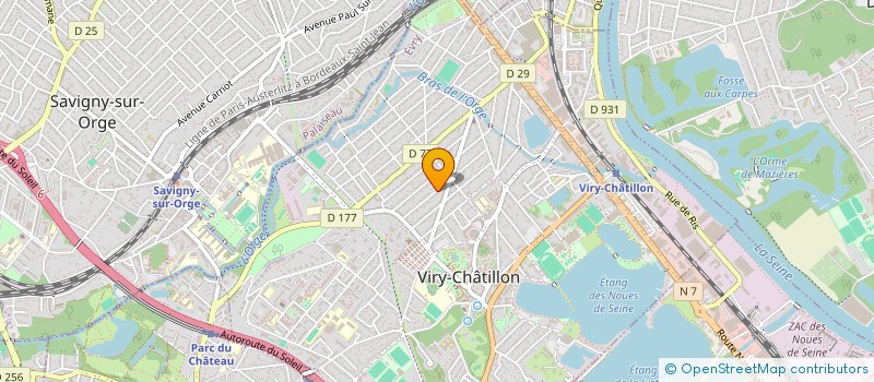 localisation de l'entreprise SCI VDL à VIRY-CHATILLON