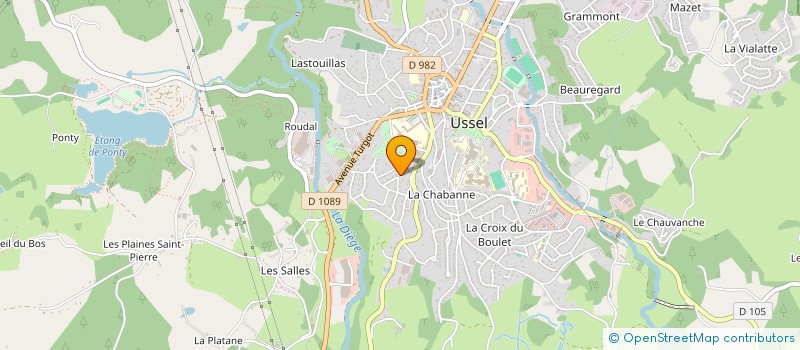 localisation de l'entreprise SCI VDM à USSEL
