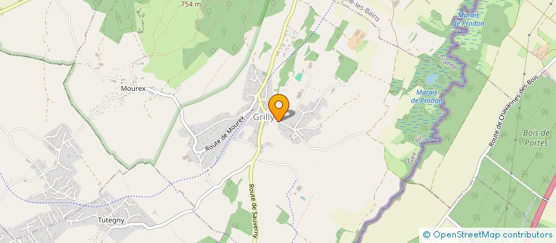 localisation de l'entreprise SCI VDP  GRILLY