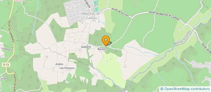 localisation de l'entreprise SCI VDP IMMO  BEYCHAC-ET-CAILLAU