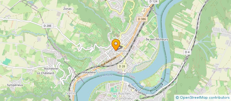 localisation de l'entreprise SCI VDSD  CONDRIEU