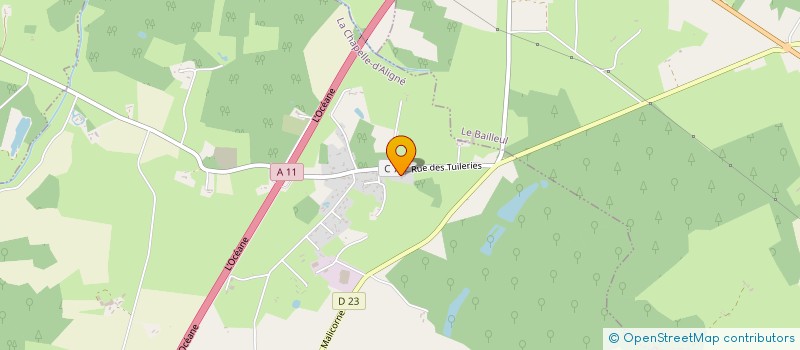 localisation de l'entreprise SCI VEAU  LA CHAPELLE-D'ALIGNE