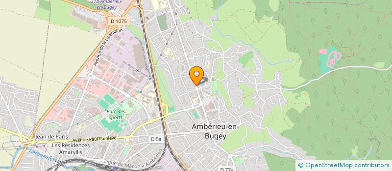 localisation de l'entreprise SCI VEBE  AMBERIEU-EN-BUGEY