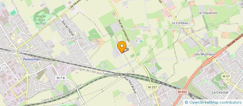 localisation de l'entreprise SCI VEBER  LOMPRET