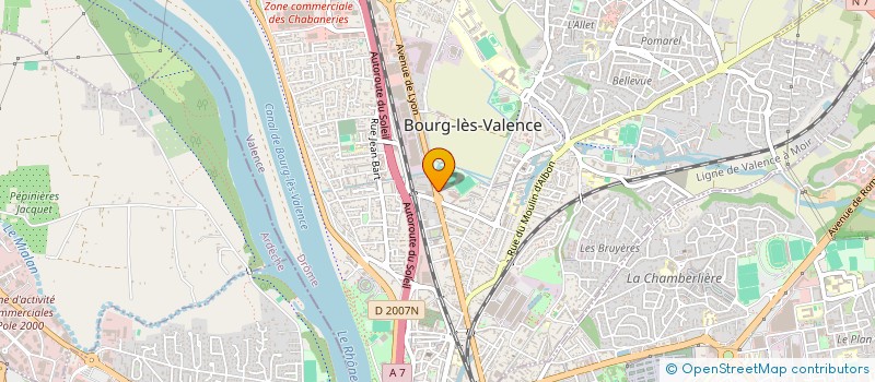 localisation de l'entreprise SCI VECA  BOURG-LES-VALENCE