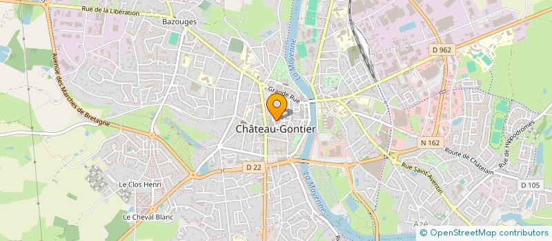 localisation de l'entreprise SCI VECLAIRCIE  CHATEAU-GONTIER-SUR-MAYENNE