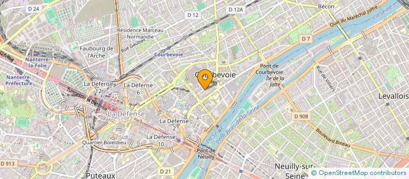 localisation de l'entreprise SCI VECTORIEL à COURBEVOIE