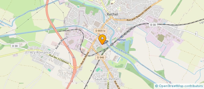 localisation de l'entreprise SCI VEDBERT  SAULT-LES-RETHEL