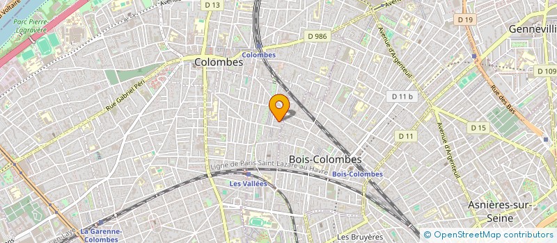 localisation de l'entreprise SCI VEDEX à COLOMBES