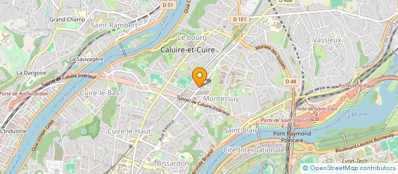 localisation de l'entreprise SCI VEDI-DEUX  CALUIRE-ET-CUIRE