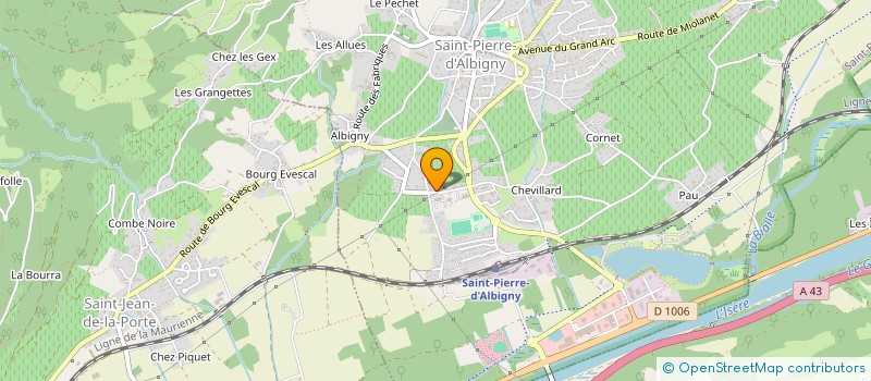 localisation de l'entreprise SCI VEDOM  SAINT-PIERRE-D'ALBIGNY